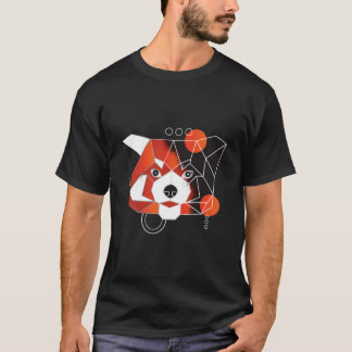 Polygon Red Panda Minimal T Shirt