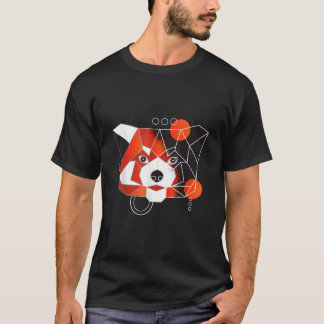 Polygon Red Panda Minimal T Shirt