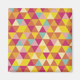 Polygon-trianglar med flera färg i geometrisk for magnet