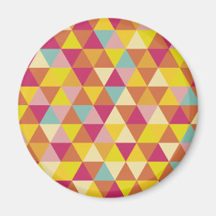 Polygon-trianglar med flera färg i geometrisk form magnet