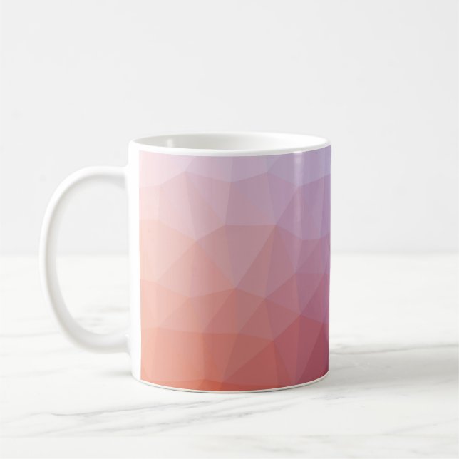  polygonabstrakt. Modern abstrakt illustration wi Kaffemugg (Vänster)