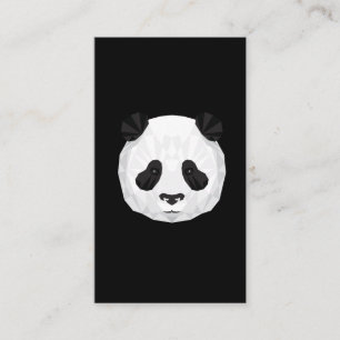 Polygonal gåva för Panda för Zookeeper Visitkort