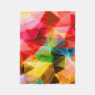 Polygonal geometrisk pixel fyrkantig suddig ljus fleecefilt