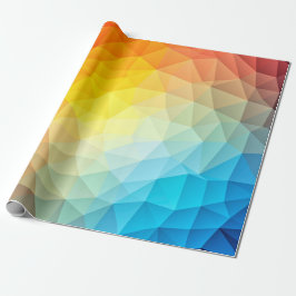 Polygonal mönsterdesign på inpackning av papper presentpapper