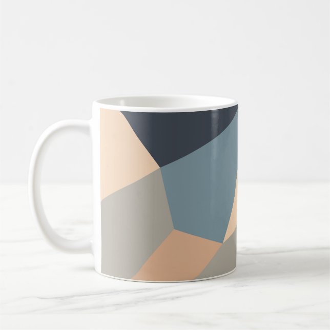 Polygonal variegated seamless pattern. multi-color kaffemugg (Vänster)