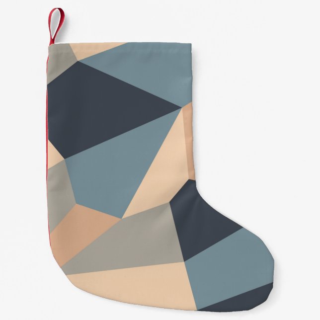 Polygonal variegated seamless pattern. multi-color liten julstrumpa (Framsidan)