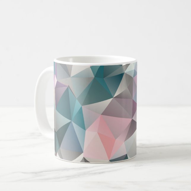 polygonala, trianglar kaffemugg (Framsida vänster)