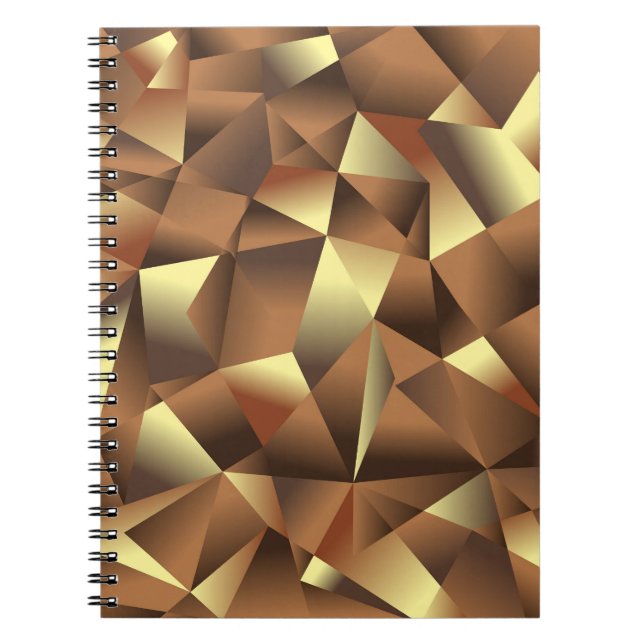 Polygonbakgrund: Abstrakt texturerad konst Anteckningsbok (Framsidan)