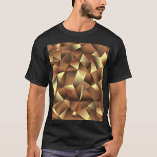 Polygonbakgrund: Abstrakt texturerad konst T Shirt