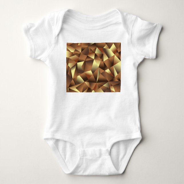 Polygonbakgrund: Abstrakt texturerad konst T Shirt (Framsida)