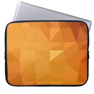 Polygonbild med lätt orange, som består av laptop fodral
