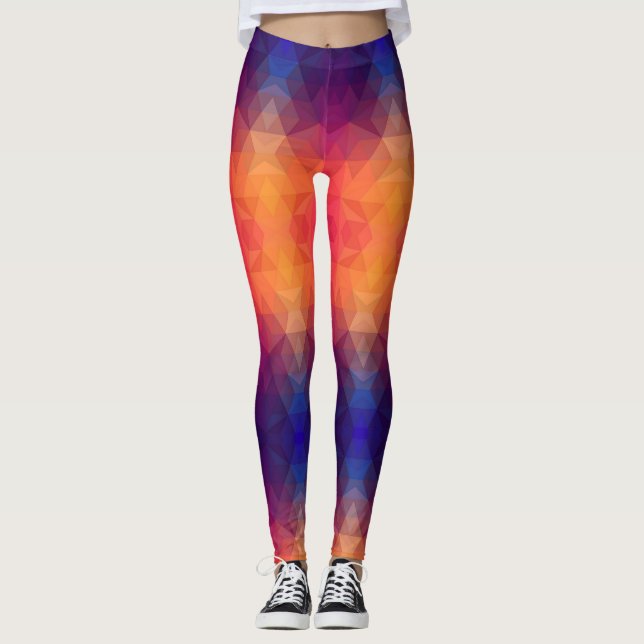 Polygone Love - Power Yoga Leggings (Framsida)