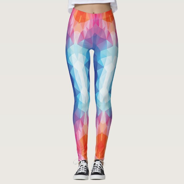 Polygone Love - Power Yoga Leggings (Framsida)