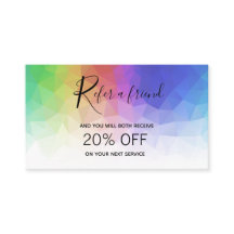 Polygonens moderna färgstarka regnbåge - referensk