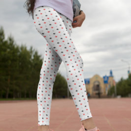 Polygonfärgad Mönster Leggings
