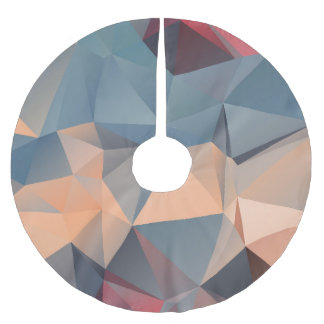 Polygonmosaik: Kreativ Geometrical Elegance. Julgransmatta Borstad Polyester