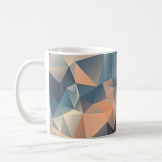 Polygonmosaik: Kreativ Geometrical Elegance. Kaffemugg
