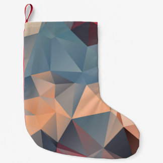 Polygonmosaik: Kreativ Geometrical Elegance. Liten Julstrumpa
