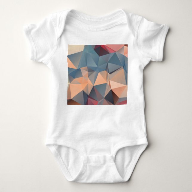 Polygonmosaik: Kreativ Geometrical Elegance. T Shirt (Framsida)