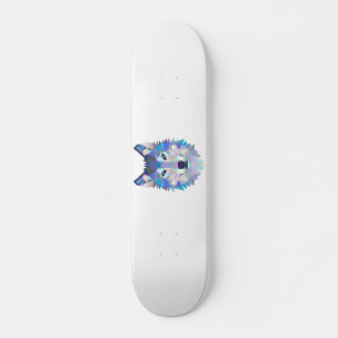 Polygonns geometriska varg mini skateboard bräda 18,5 cm