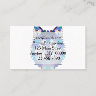 Polygonns geometriska varg visitkort