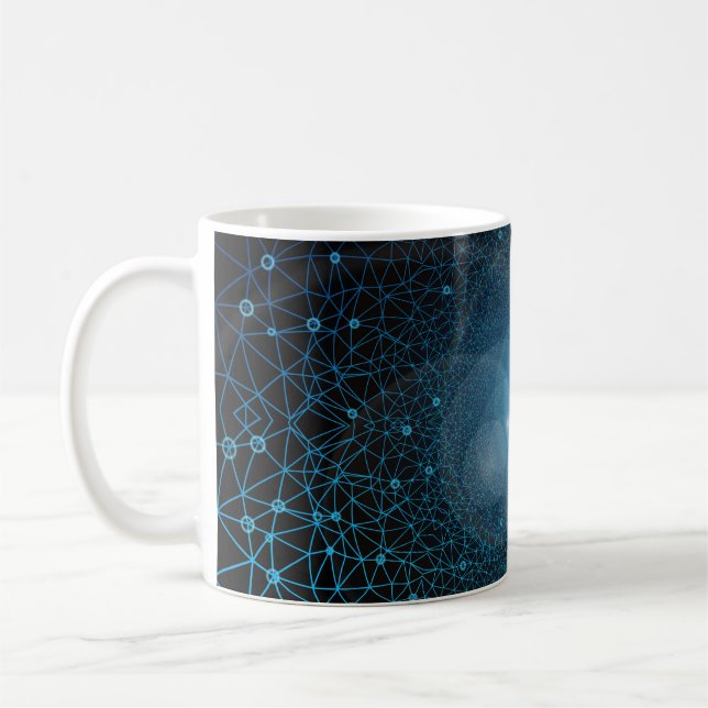 Polygons artificiella intelligens kaffemugg (Vänster)