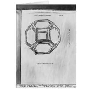 Polyhedron från 'De Divina Proportione' Hälsningskort