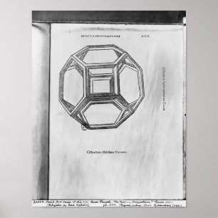 Polyhedron, från "De Divina Proportione" Poster