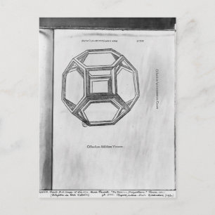 Polyhedron, från "De Divina Proportione" Vykort