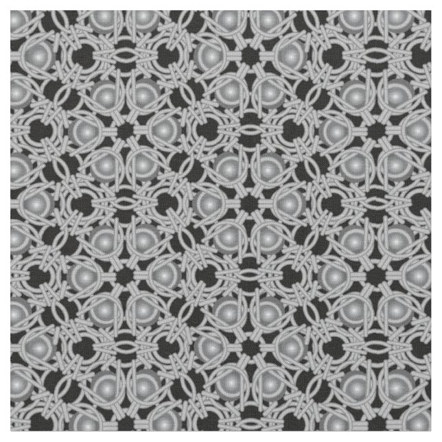 PolyHexaBloom Modern medeltida kedjestruktur Tyg (Närbild)