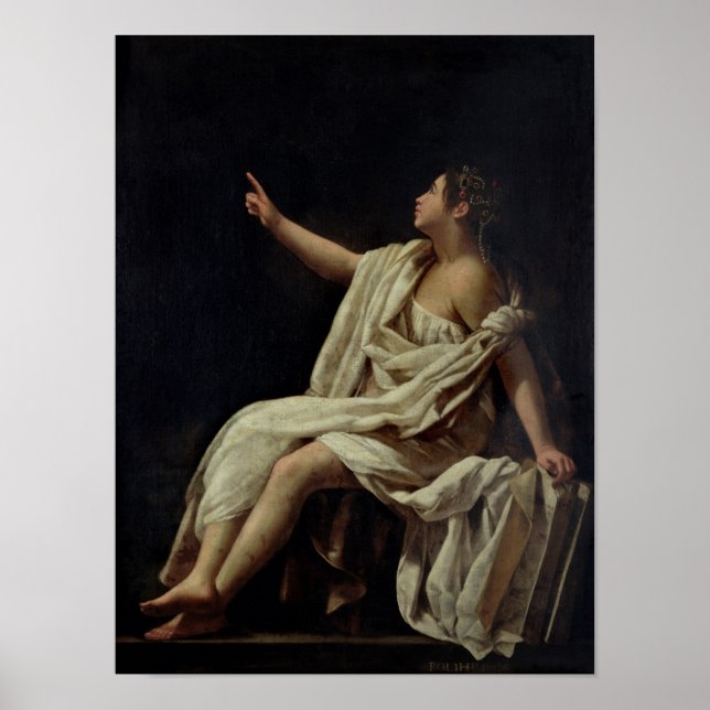 Polyhymnia, Muse of Lyric Poetry, 1620 Poster (Framsidan)