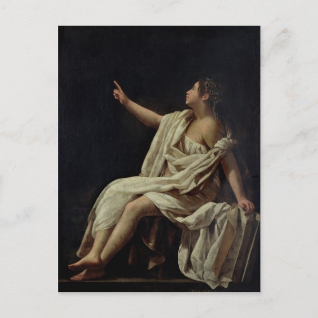 Polyhymnia, Muse of Lyric Poetry, 1620 Vykort (Framsida)