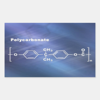 Polykarbonat PC Lexan Rektangulärt Klistermärke