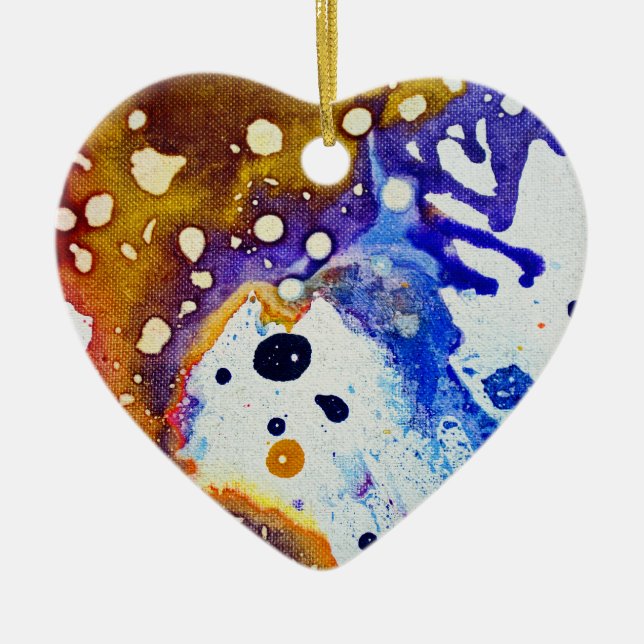 Polykromoptisk #1B av Michael Moffa Julgransprydnad Keramik (Framsidan)