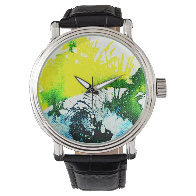 Polykromoptisk #2A av Michael Moffa Armbandsur (Framsida)