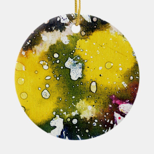 Polykromoptisk #7 julgransprydnad keramik (Framsidan)