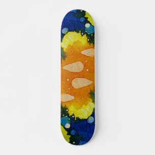 Polykromoptisk död skateboard bräda 20 cm