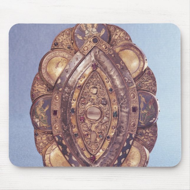 Polylobed ellipsformig reliquary musmatta (Framsidan)