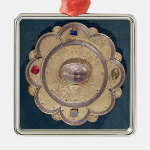 Polylobed reliquary, 13th århundrade julgransprydnad metall