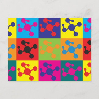 Polymerkemiska poppkonst vykort