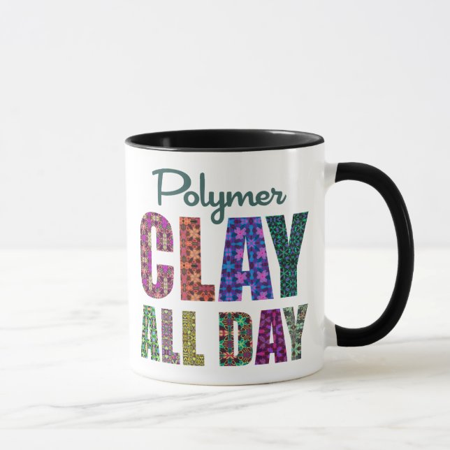 Polymerlera hela dagen mugg (Höger)