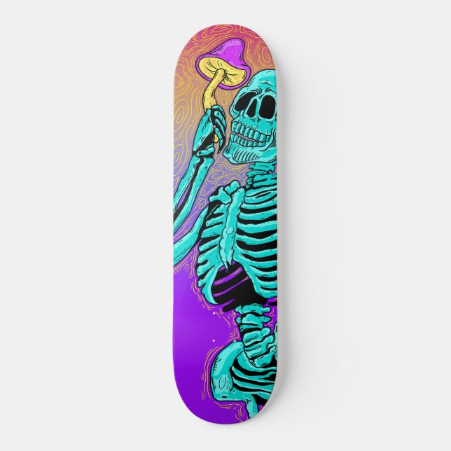 Polymorph Psychedelic Skeleton Skateboard (Framsida)