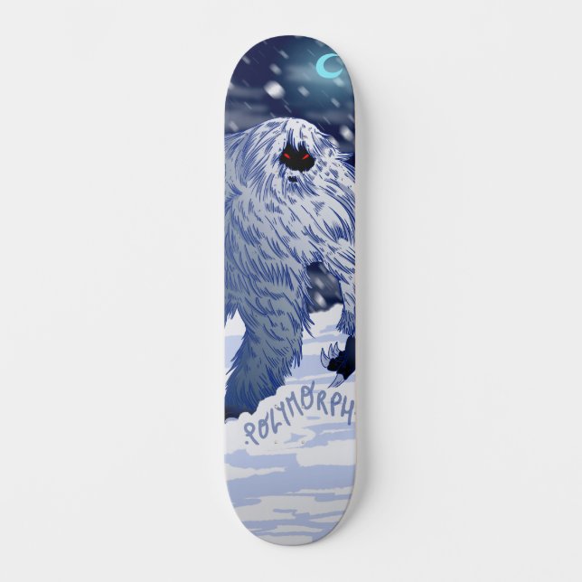 Polymorph the Yeti Skateboard (Framsida)