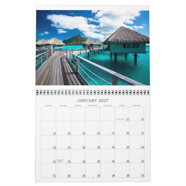 Polynesia 2014 kalender (Jan 2027)