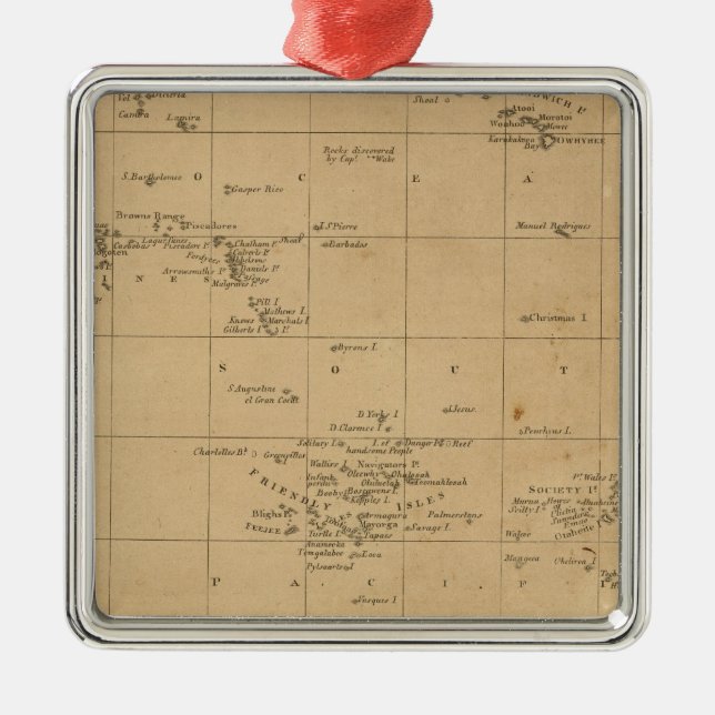 Polynesia 2 julgransprydnad metall (Framsidan)