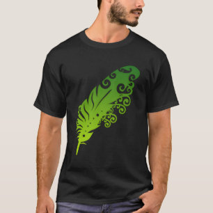Polynesia Maori Feather Tribal Tattoo New Zealand T Shirt