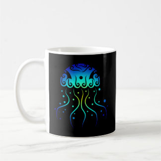Polynesia Maori Jellyfish Tribal Tatto New Zealan Kaffemugg