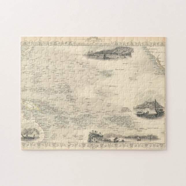 Polynesia | öar i Stilla havet Pussel (Horisontell)