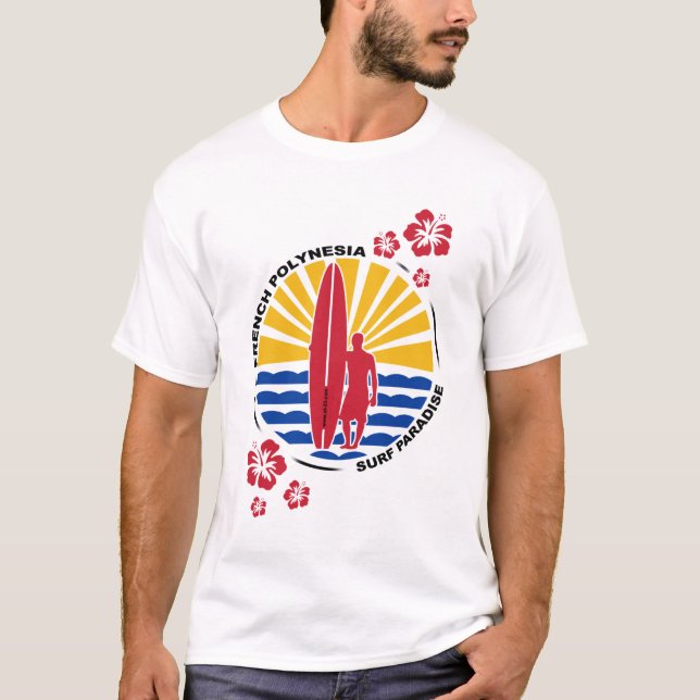 Polynesia Surf t-shirt (Framsida)