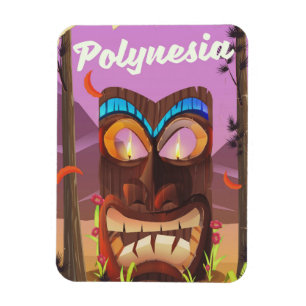 Polynesia Tiki mask Magnet